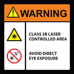 Laser Area Warning Sign